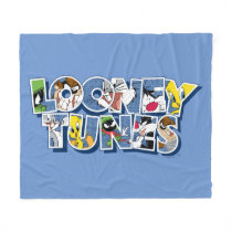 LOONEY TUNES™ Characters in Lettering Fleece Blanket