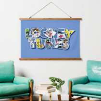 LOONEY TUNES™ Characters in Lettering Hanging Tapestry