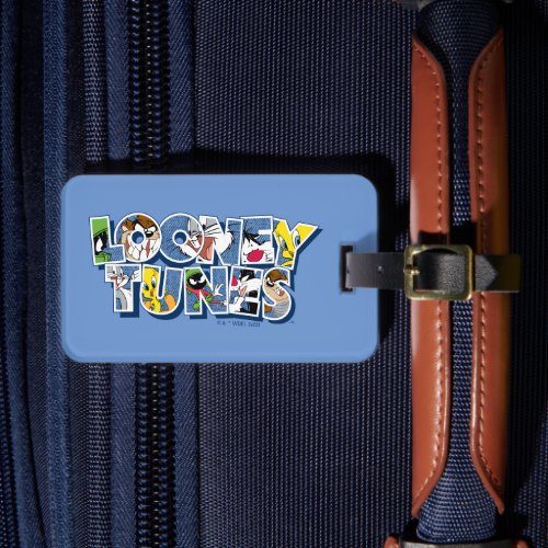 LOONEY TUNESâ Characters in Lettering Luggage Tag