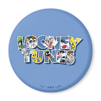LOONEY TUNES™ Characters in Lettering Magnet