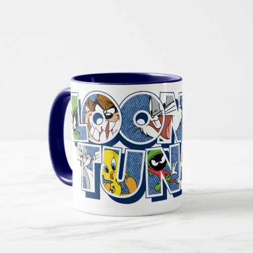 LOONEY TUNESâ Characters in Lettering Mug