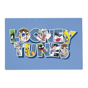 LOONEY TUNES™ Characters in Lettering Placemat