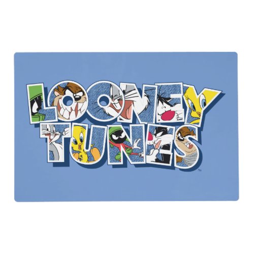 LOONEY TUNESâ Characters in Lettering Placemat