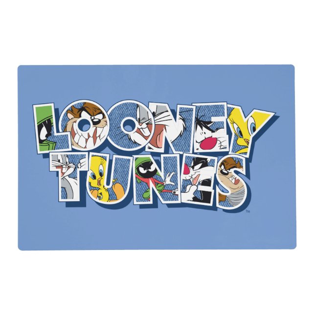 LOONEY TUNES™ Characters in Lettering Placemat (Front)