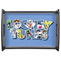 LOONEY TUNES™ Characters in Lettering Serving Tray