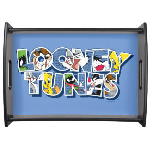 LOONEY TUNES™ Characters in Lettering Serving Tray