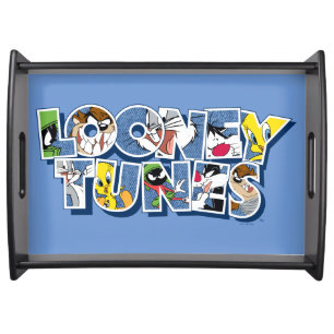 LOONEY TUNES™ Characters in Lettering Serving Tray