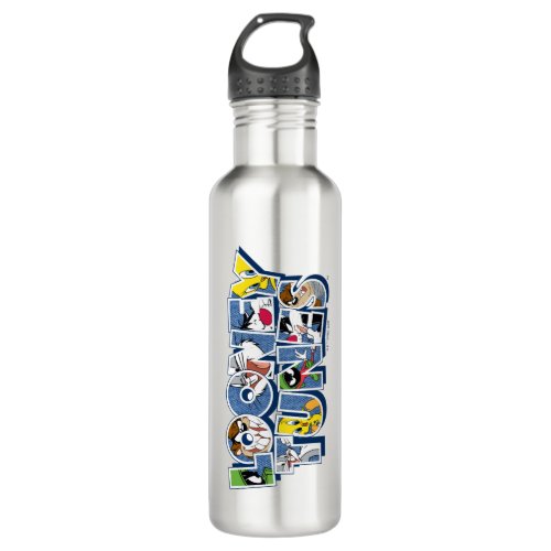 LOONEY TUNESâ Characters in Lettering Stainless Steel Water Bottle