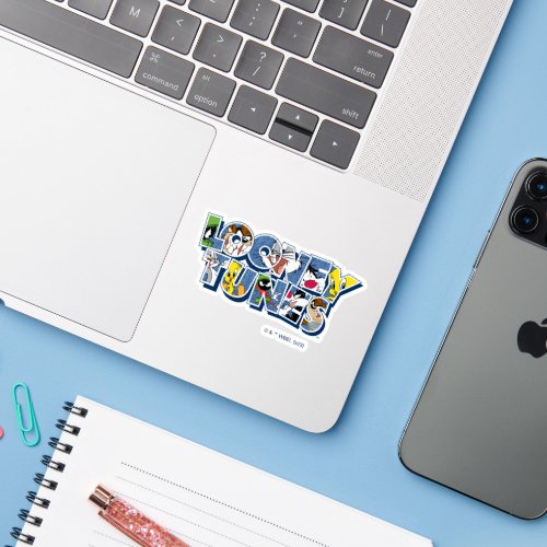 LOONEY TUNESâ Characters in Lettering Sticker