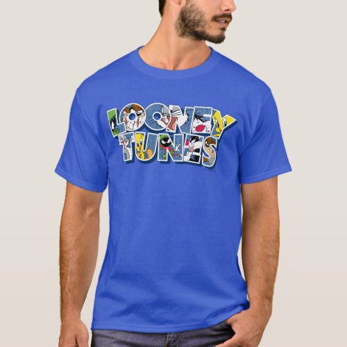LOONEY TUNESâ Characters in Lettering T_Shirt