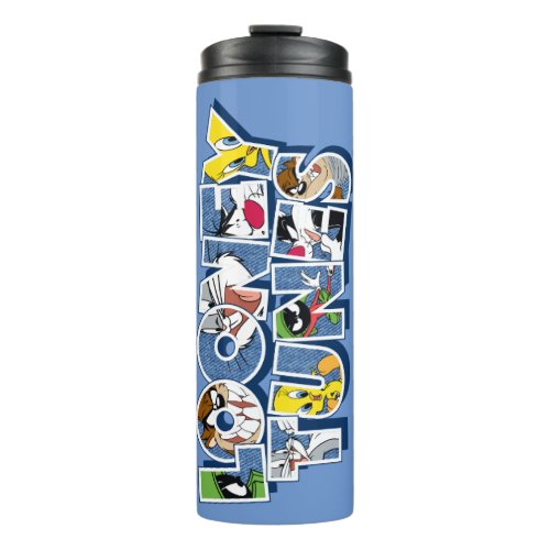 LOONEY TUNESâ Characters in Lettering Thermal Tumbler