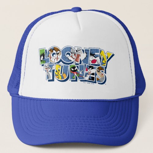LOONEY TUNES Characters in Lettering Trucker Hat