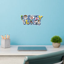 LOONEY TUNES™ Characters in Lettering Wall Decal