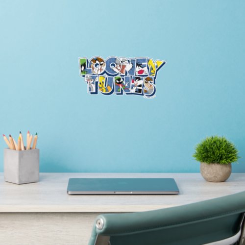 LOONEY TUNESâ Characters in Lettering Wall Decal