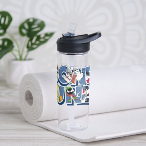 LOONEY TUNESâ Characters in Lettering Water Bottle
