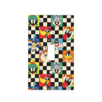 LOONEY TUNES™ Characters on Black & White Checker