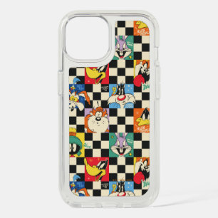 LOONEY TUNES™ Characters on Black & White Checker iPhone 15 Case