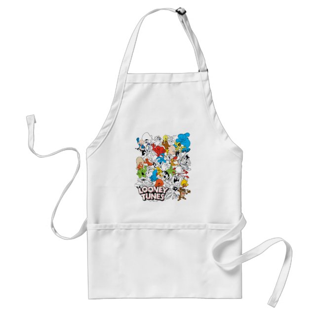 LOONEY TUNES™ Color Pop Pattern Adult Apron (Front)