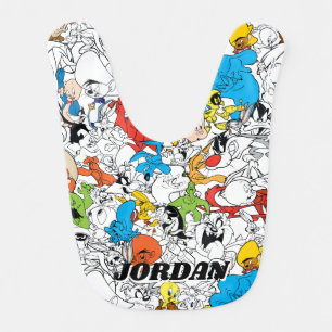 LOONEY TUNES™ Color Pop Pattern Baby Bib