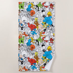 LOONEY TUNES™ Color Pop Pattern Beach Towel