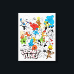 LOONEY TUNES™ Color Pop Pattern Canvas Print<br><div class="desc">LOONEY TUNES™ | Check out this fun character pattern featuring characters in black & white,  pops of color,  or full color!</div>