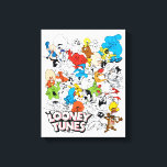 LOONEY TUNES™ Color Pop Pattern Canvas Print<br><div class="desc">LOONEY TUNES™ | Check out this fun character pattern featuring characters in black & white,  pops of color,  or full color!</div>