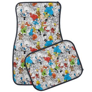 LOONEY TUNES™ Color Pop Pattern Car Floor Mat