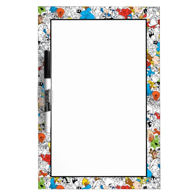 LOONEY TUNES™ Color Pop Pattern Dry Erase Board (Front)
