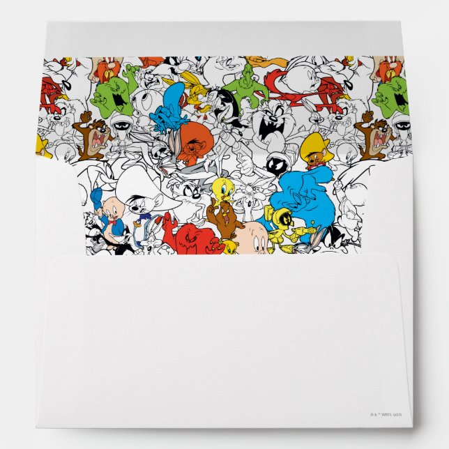 LOONEY TUNES™ Color Pop Pattern Envelope (Back (Bottom))