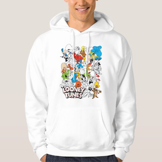 LOONEY TUNES™ Color Pop Pattern Hoodie (Front)