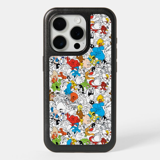LOONEY TUNES™ Color Pop Pattern iPhone 15 Pro Case (Back)