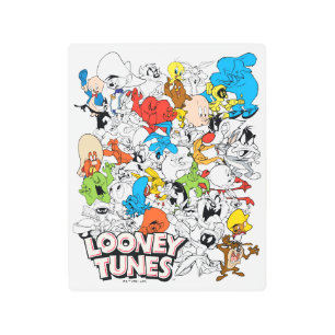 LOONEY TUNES™ Color Pop Pattern Metal Print