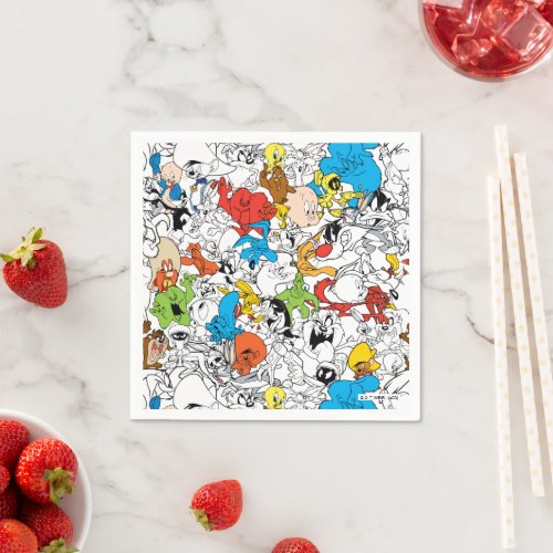 LOONEY TUNES Color Pop Pattern Napkins