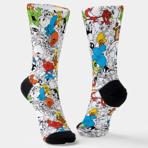 LOONEY TUNESâ Color Pop Pattern Socks