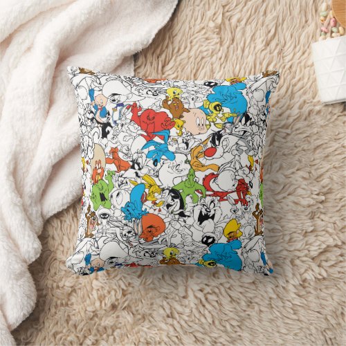LOONEY TUNESâ Color Pop Pattern Throw Pillow