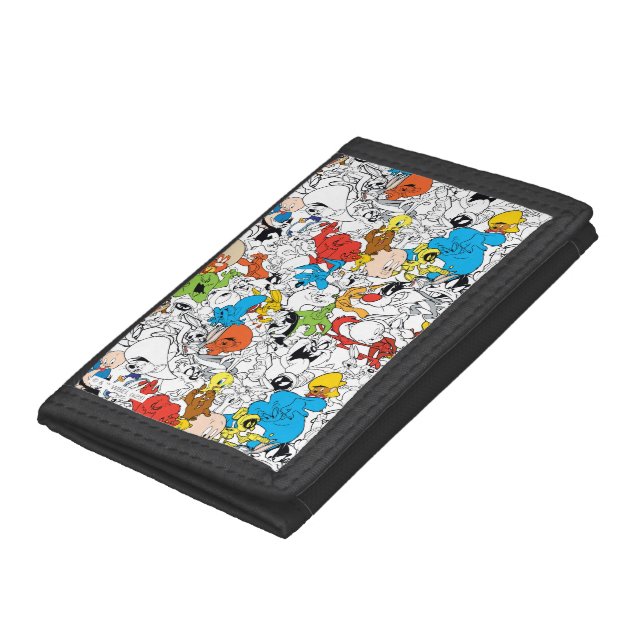 LOONEY TUNES™ Color Pop Pattern Trifold Wallet (Bottom)