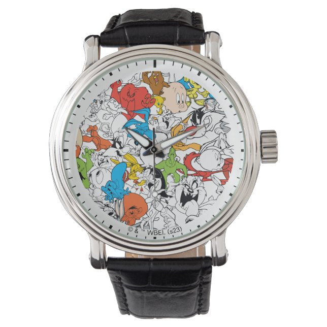 LOONEY TUNES™ Color Pop Pattern Watch (Front)