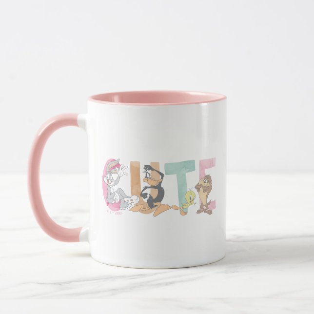 LOONEY TUNES™ Cute Watercolor Wordmark Mug (Left)