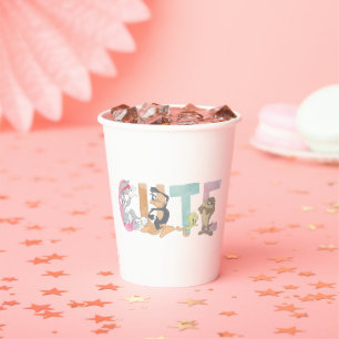 LOONEY TUNES™ Cute Watercolor Wordmark Paper Cups