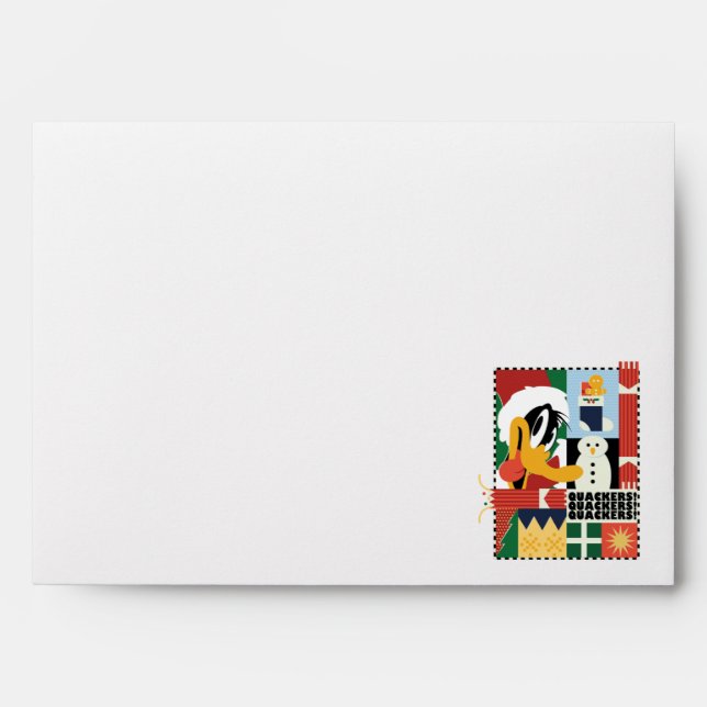 LOONEY TUNES™ DAFFY DUCK™ Holiday Quackers Envelope (Front)