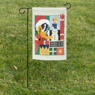 LOONEY TUNES™ DAFFY DUCK™ Holiday Quackers Garden Flag