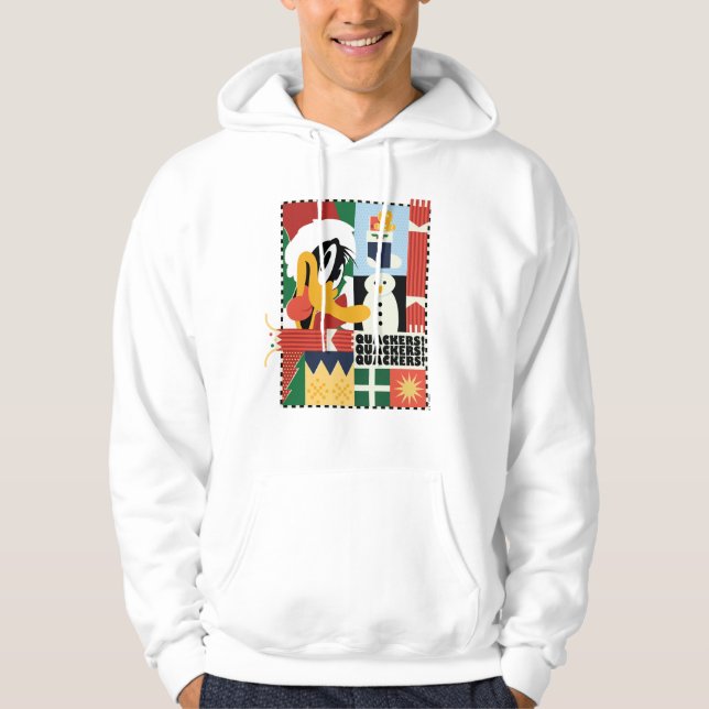 LOONEY TUNES™ DAFFY DUCK™ Holiday Quackers Hoodie (Front)