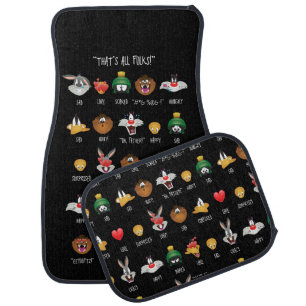 LOONEY TUNES™ Emoji Chart Car Mat