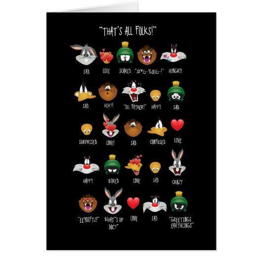LOONEY TUNES™ Emoji Chart Cards (Front)