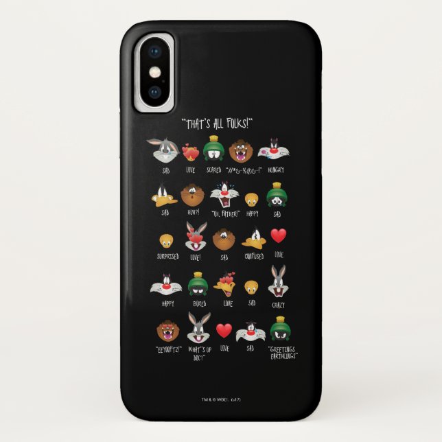 LOONEY TUNES™ Emoji Chart Case-Mate iPhone Case (Back)