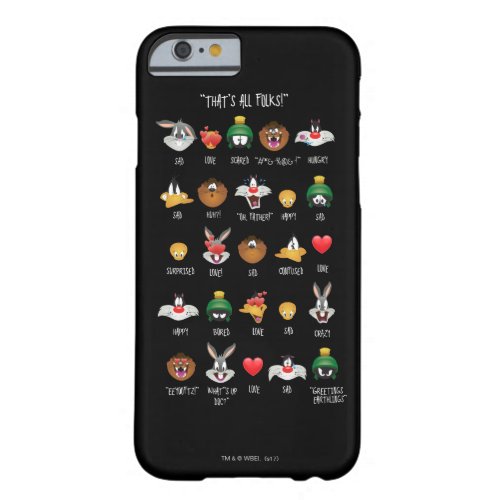 LOONEY TUNES Emoji Chart Barely There iPhone 6 Case