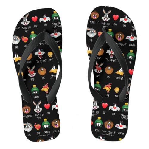 LOONEY TUNES Emoji Chart Flip Flops