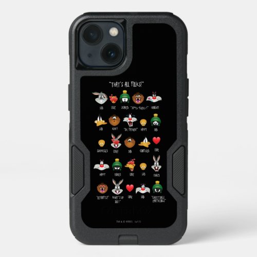 LOONEY TUNESâ Emoji Chart iPhone 13 Case