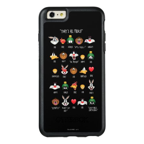 LOONEY TUNESâ Emoji Chart OtterBox iPhone 66s Plus Case