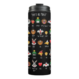 LOONEY TUNES™ Emoji Chart Thermal Tumbler